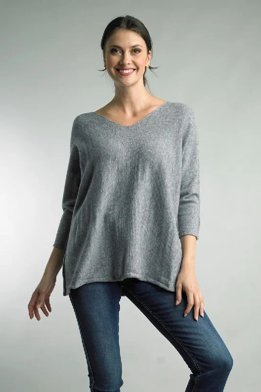 3/4 Sleeve Comfy Tunic Top