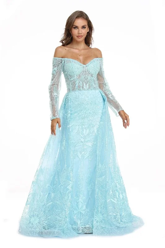 High Couture NR2239 Prom Long Off Shoulder Ball Gown