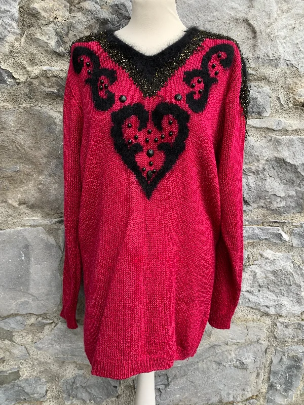 80s raspberry tunic uk 12