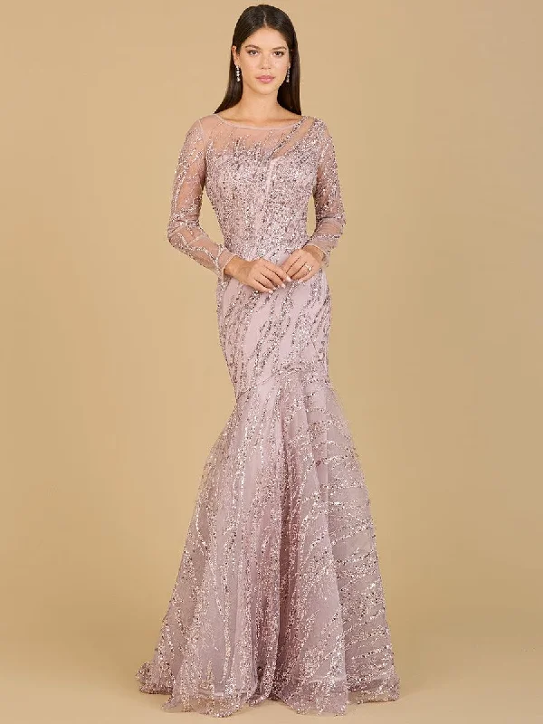 Lara Dresses 29199 Long Sleeve Mermaid Evening Gown