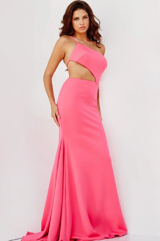 Jovani 000273 Long Formal One Shoulder Prom Dress