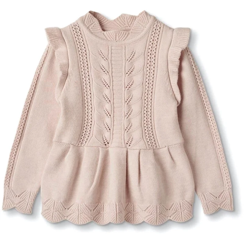 Fliink Peach Whip Alilly Peplum Pullover