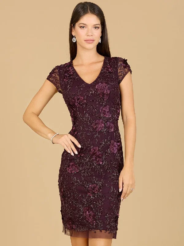 Lara Dresses 29179 Cap Sleeve Embellished Cocktail Dress