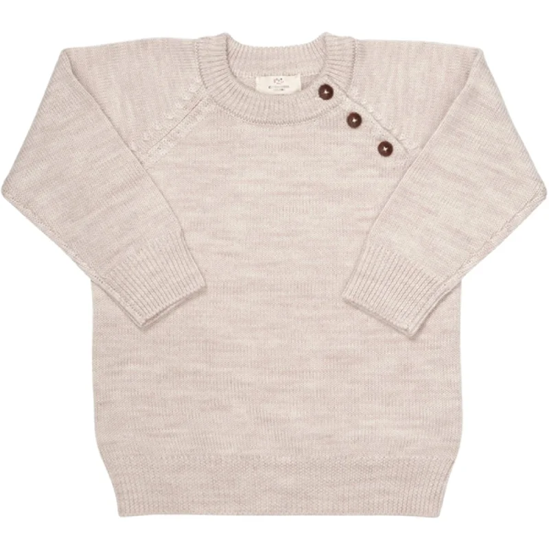 Copenhagen Colors Pale Cream Melange Merino Classic Pullover