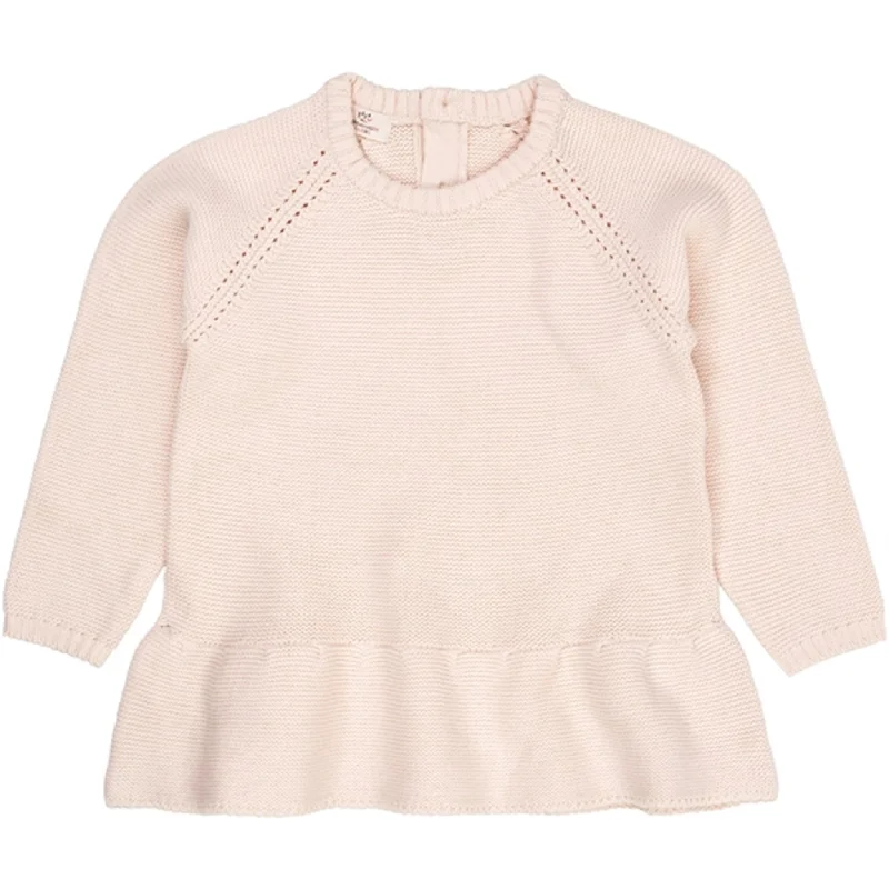 Copenhagen Colors Soft Pink Strik Pullover w. Frills