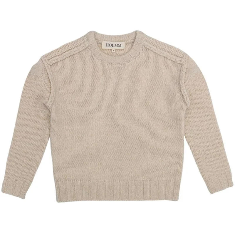 HOLMM White Scott Madsen Wool Pullover