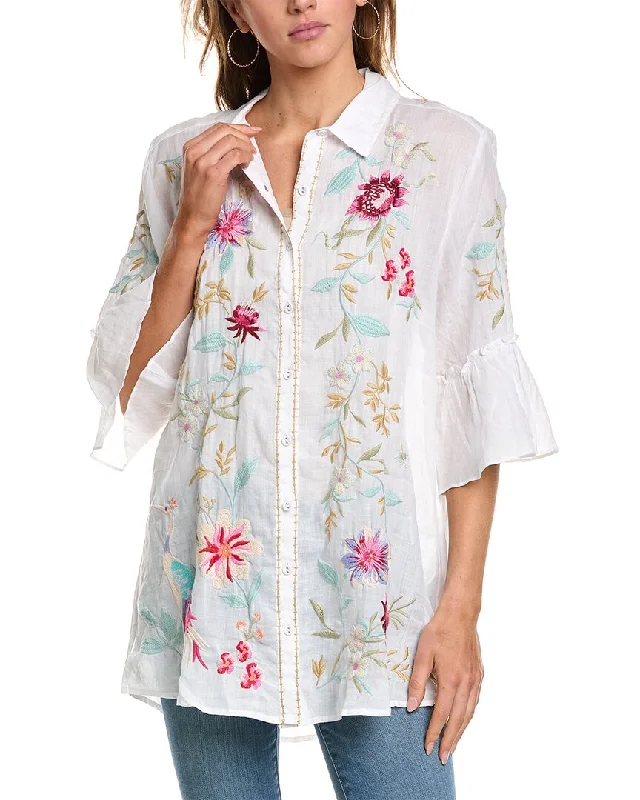 Johnny Was Ruffle Sleeve Tunic