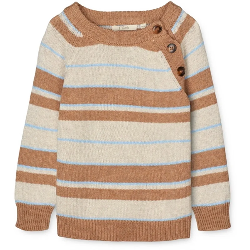 Fliink Tigers Eye Multi Stripe Bon Pullover