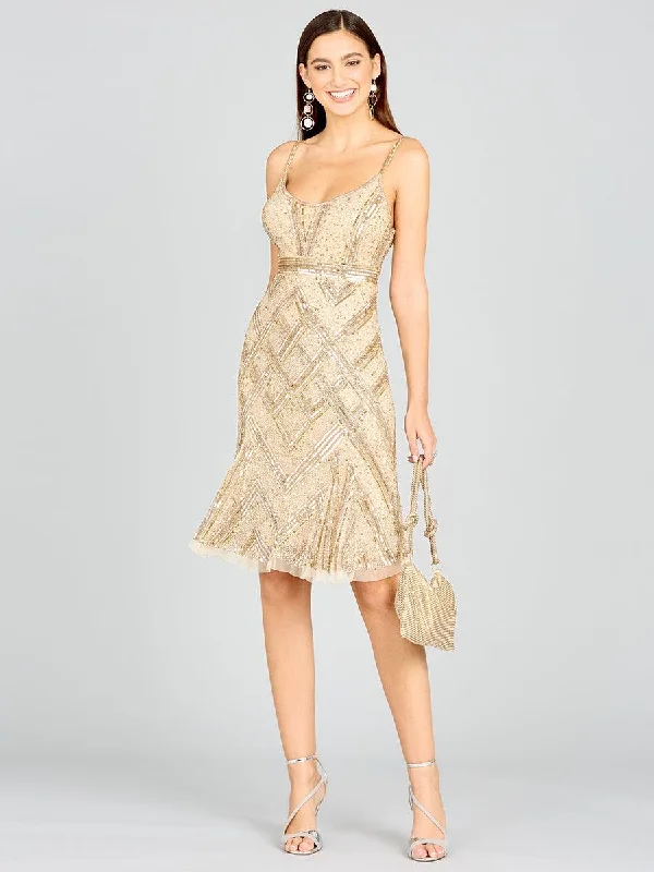 Lara Dresses 29218 Spaghetti Strap Sequin Cocktail Dress