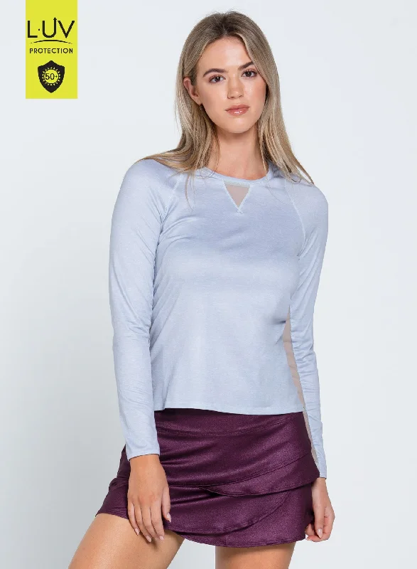 Heather High Low Breezy Long Sleeve