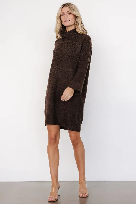 Amy Sweater Dress | Dark Brown