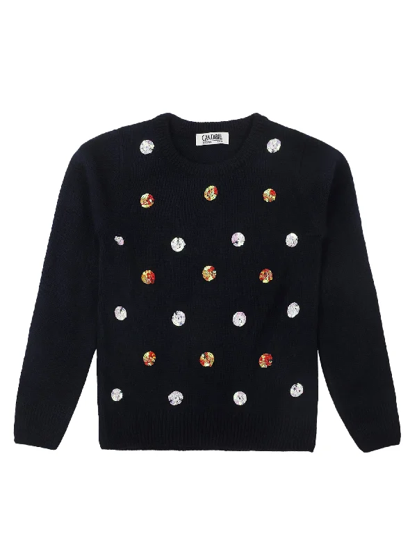 Girls Navy Sweater