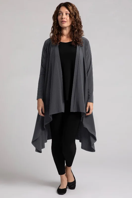 Flutter Duster Cardigan | Graphite