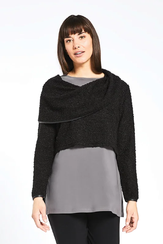 Frame Weight Off Your Shoulder Sweater | Black