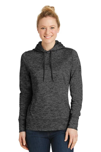 Sport-Tek® Ladies PosiCharge® Electric Heather Fleece Hooded Pullover