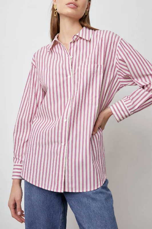 Arlo Button Down Shirt In Cali Stripe