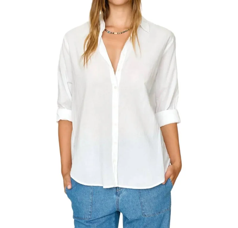 Beau Button Down Shirt In White