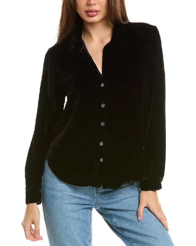 Bella Dahl Silk-Blend Clean Shirt