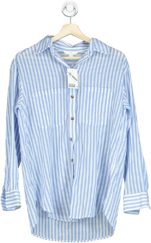 H&M Blue Striped Shirt UK XS