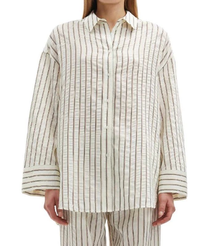 Marika Shirt In Solitary Stripe