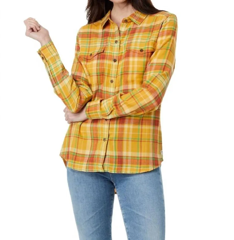 Re-Form Flannel Long Sleeves Shirt In Acorn