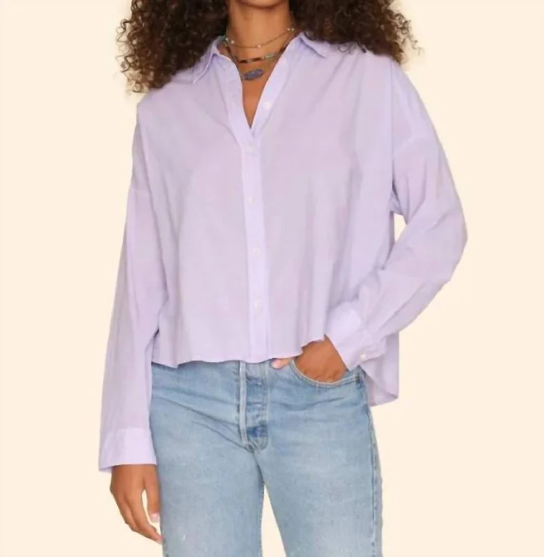 Riley Shirt In Lavender Bloom