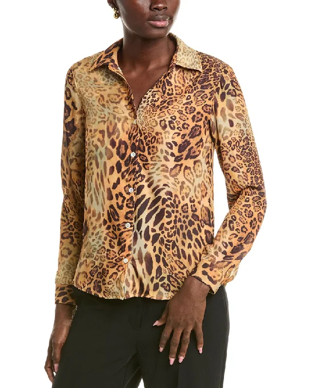 T Tahari Printed Woven Shirt