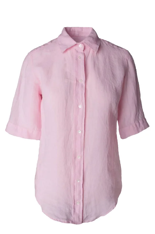 Women's Caryl Woven Button Down Shirt In Candy