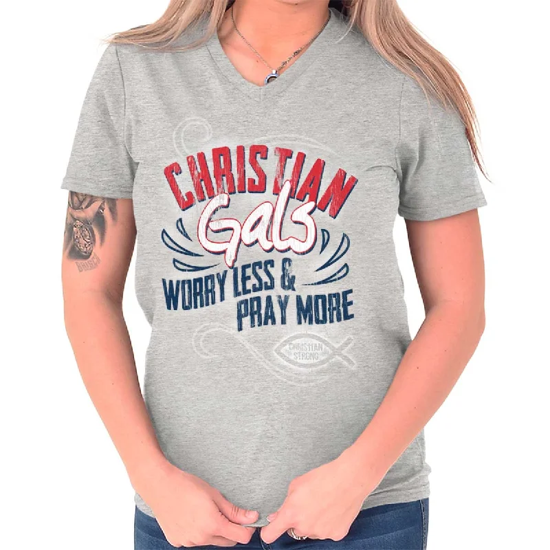 Christian Gals V-Neck T Shirt