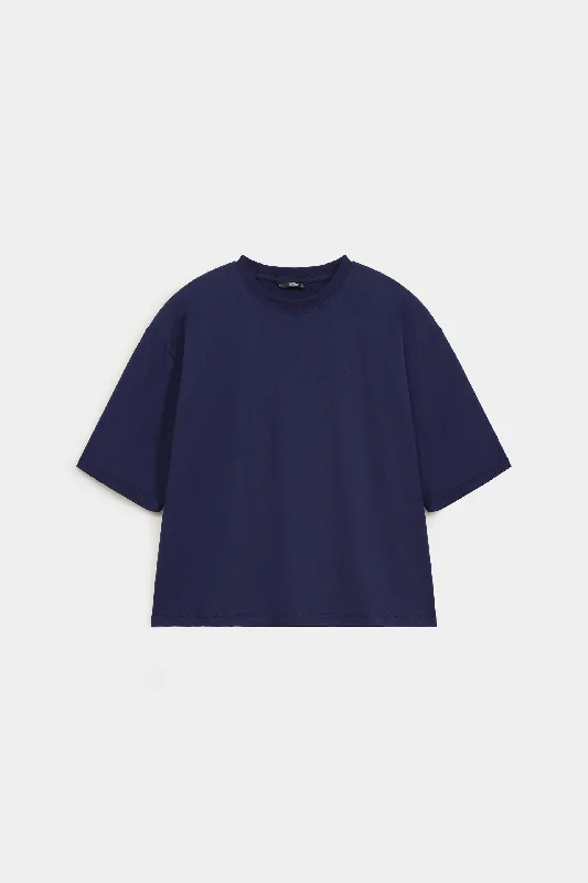 Mock Neck Basic T-shirt