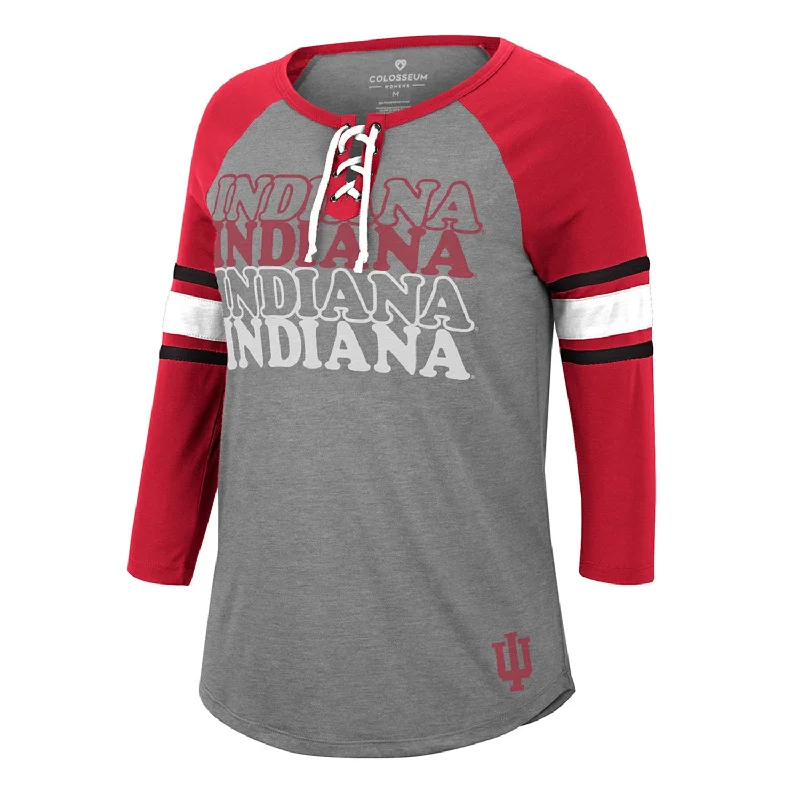 Ladies Indiana Hoosiers She Means You 3/4 Lace Up