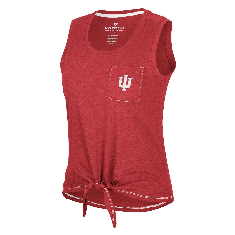 Ladies Indiana Hoosiers Bling Pocket Tank Top