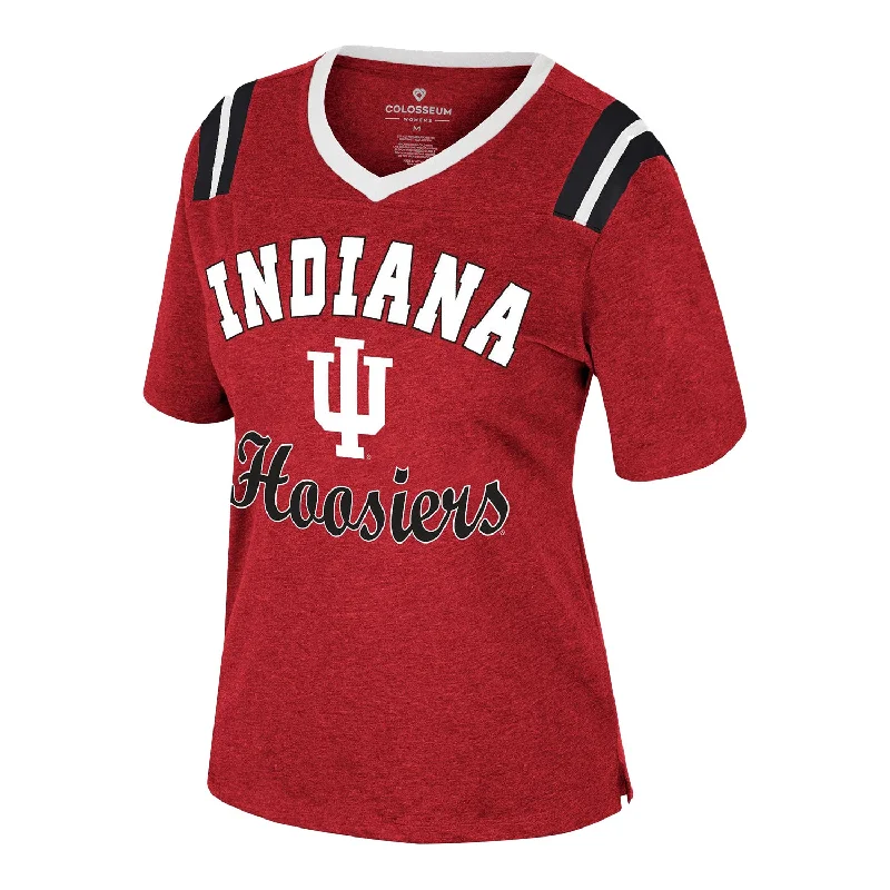 Ladies Indiana Hoosiers Garden State Crimson T-Shirt