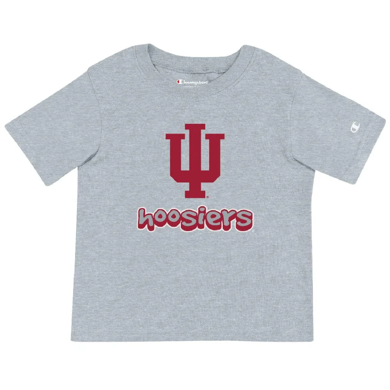 Toddler Indiana Hoosiers Primary Grey T-Shirt