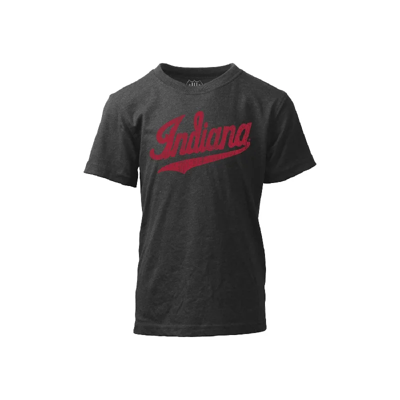 Youth Indiana Hoosiers Script Black T-Shirt