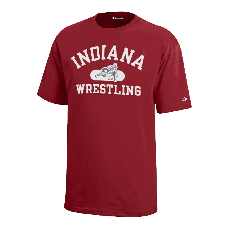 Indiana Hoosiers Youth Wrestling Crimson T-shirt