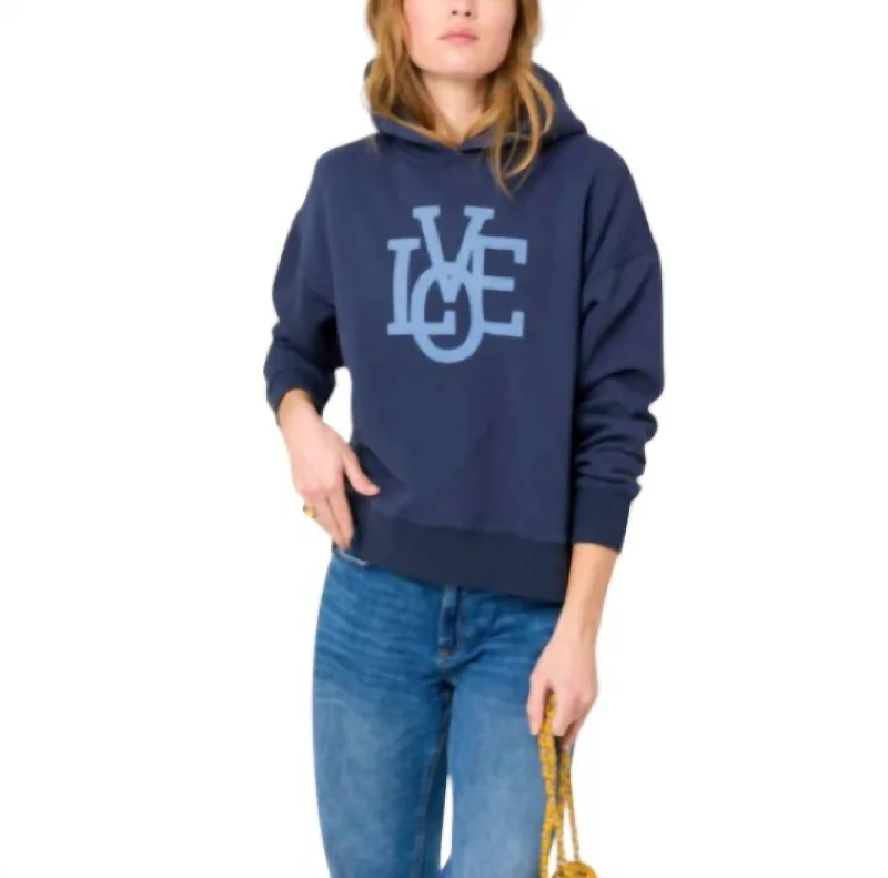 Boyfriend Lovgo Hoodie In Indigo