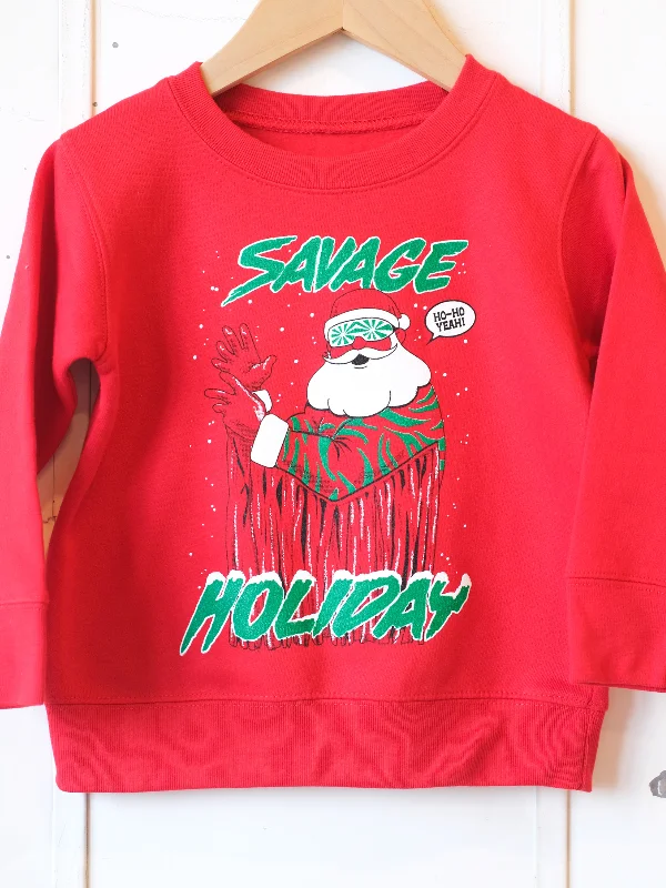 Savage Holiday | Kids Graphic Sweatshirt