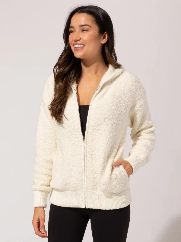 Vivi Boucle Zip Hoodie