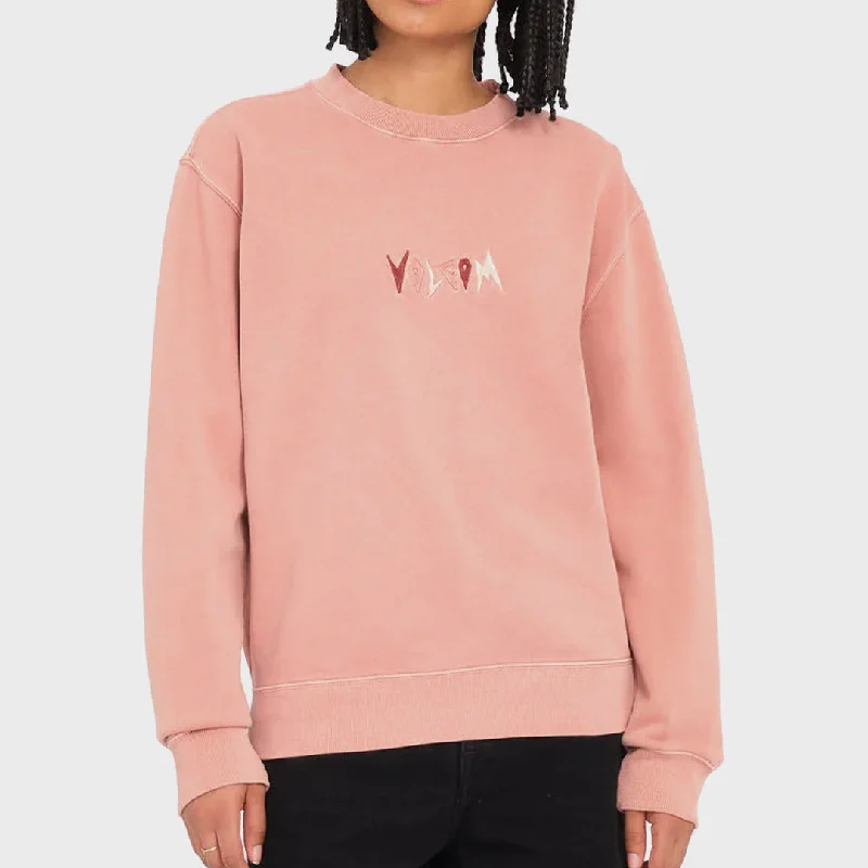 Volcom Womens Spikstone Sweatshirt - Mauve Rose