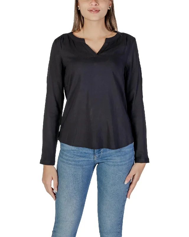 Street One V-Neck Long Sleeve Viscose Shirt