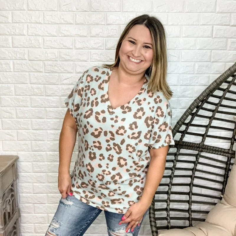 "Coco" Animal Print V-Neck Dolman