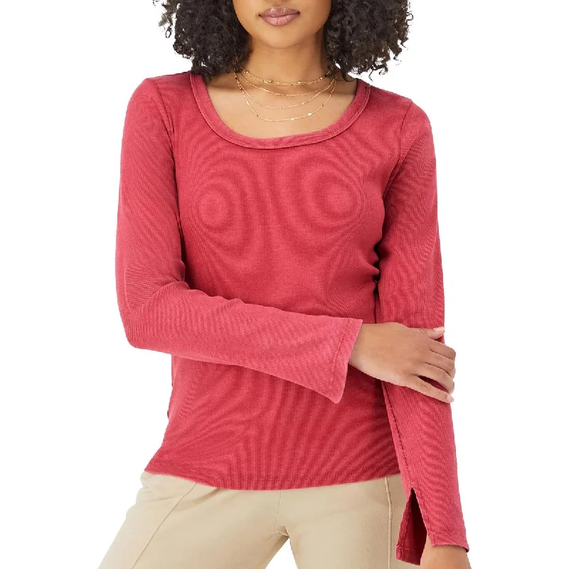 Champion Womens Ribbed Long Sleeve Pullover Top