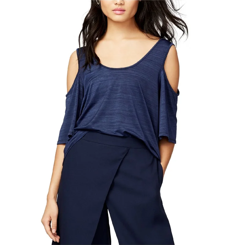 Rachel Roy Womens Top Cold Shoulder Stretch Pullover Blouse