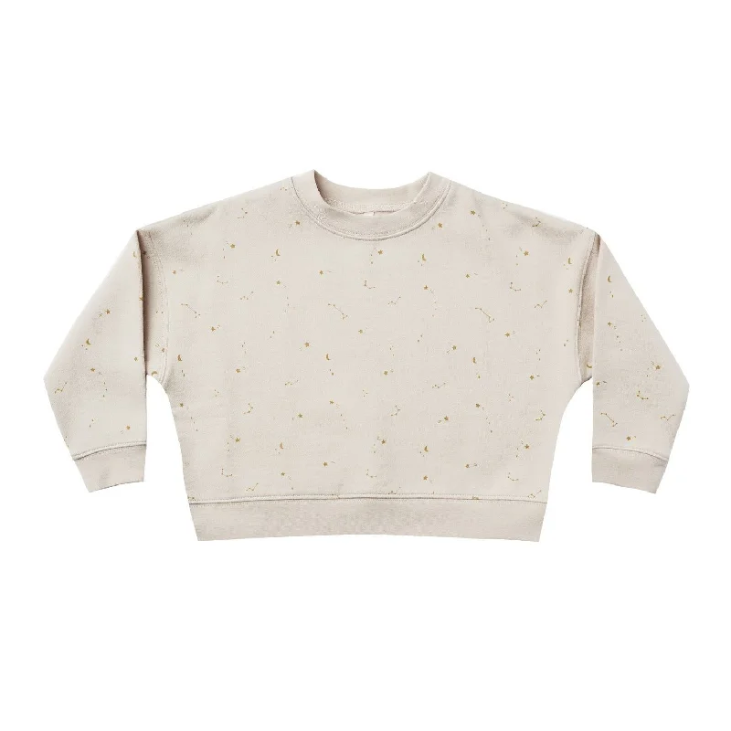 Rylee + Cru Boxy Fleece Pullover - Stone Night Sky