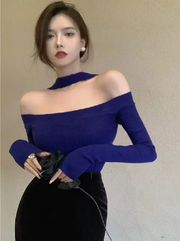 Blue Top Femme