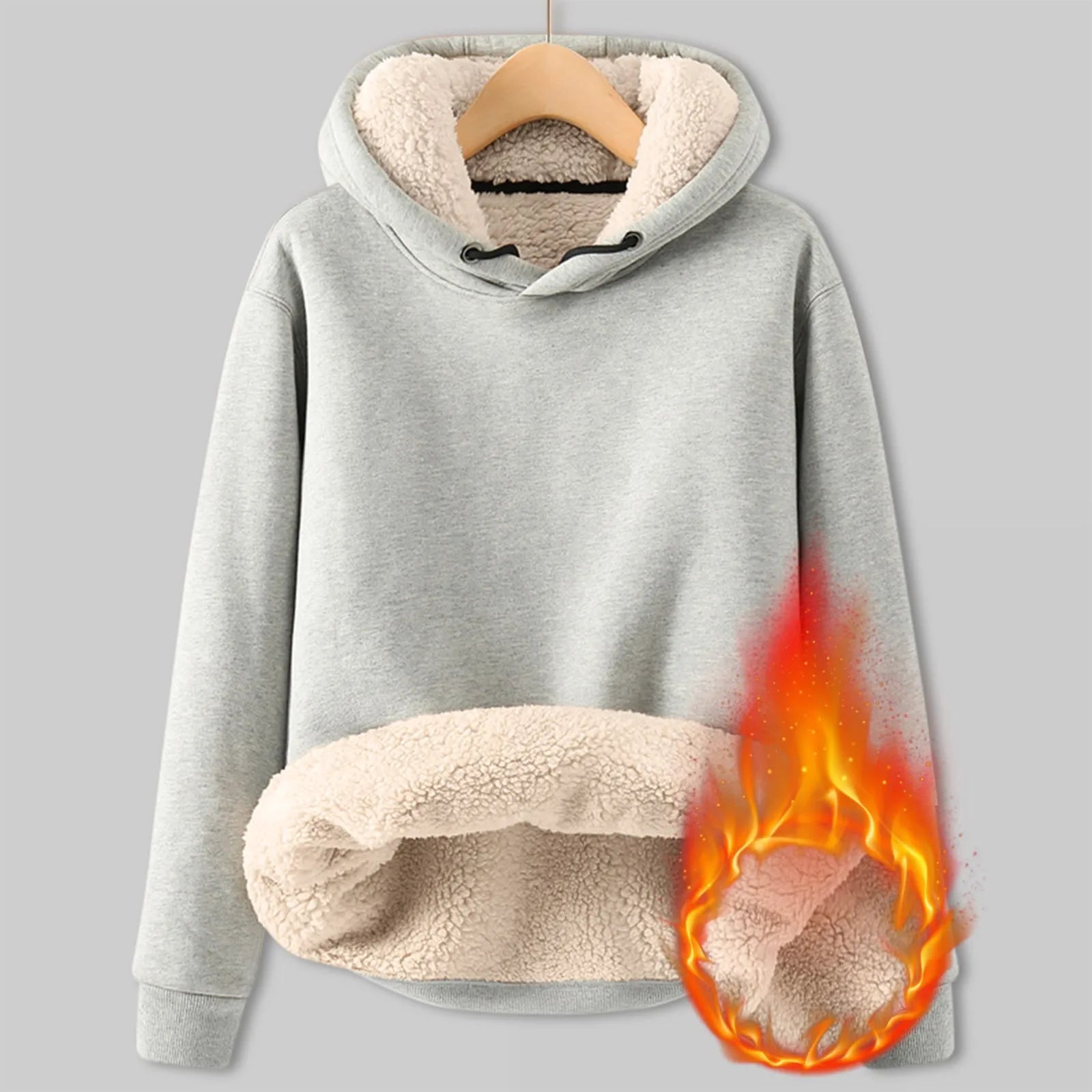 Trendy Women's Fleece Hoodie - Plush Winter Pullover